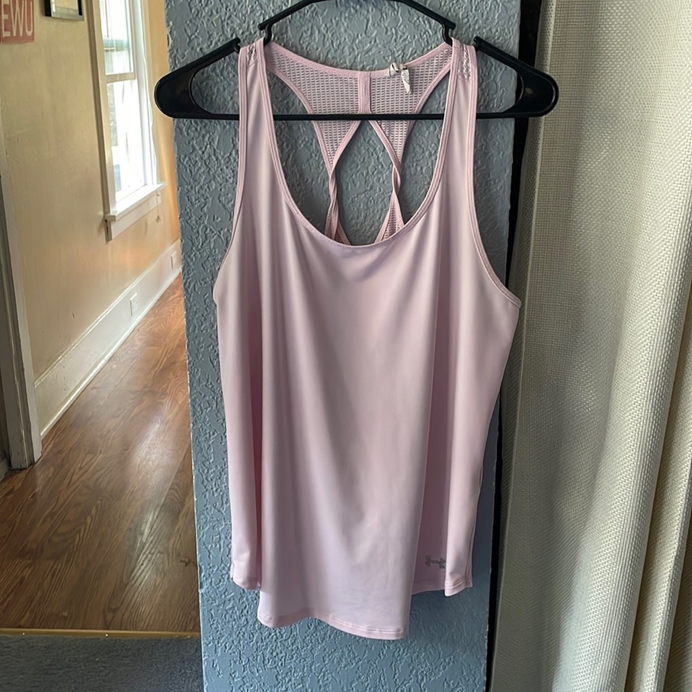 Under Armour Pink Athletic Tank Top